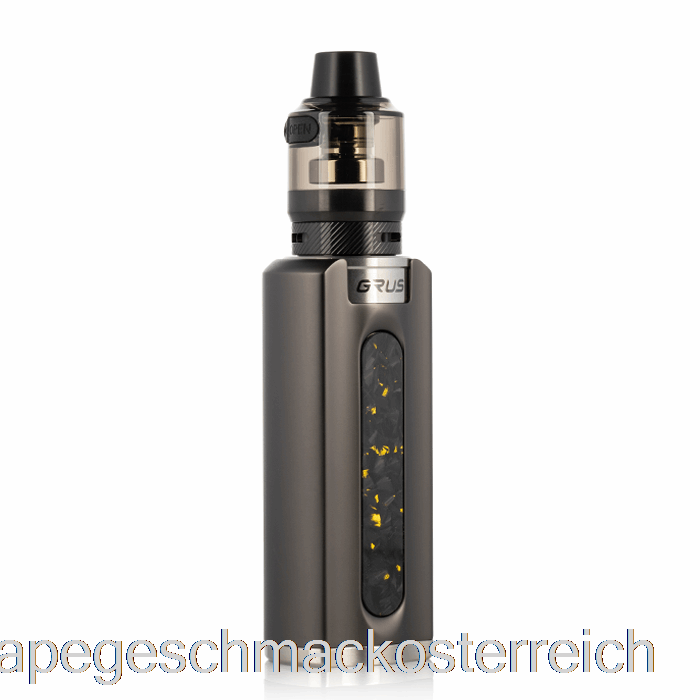 Lost Vape Grus 100 W Starterkit Gunmetal / Gehackte Kohlefaser Vape-Geschmack